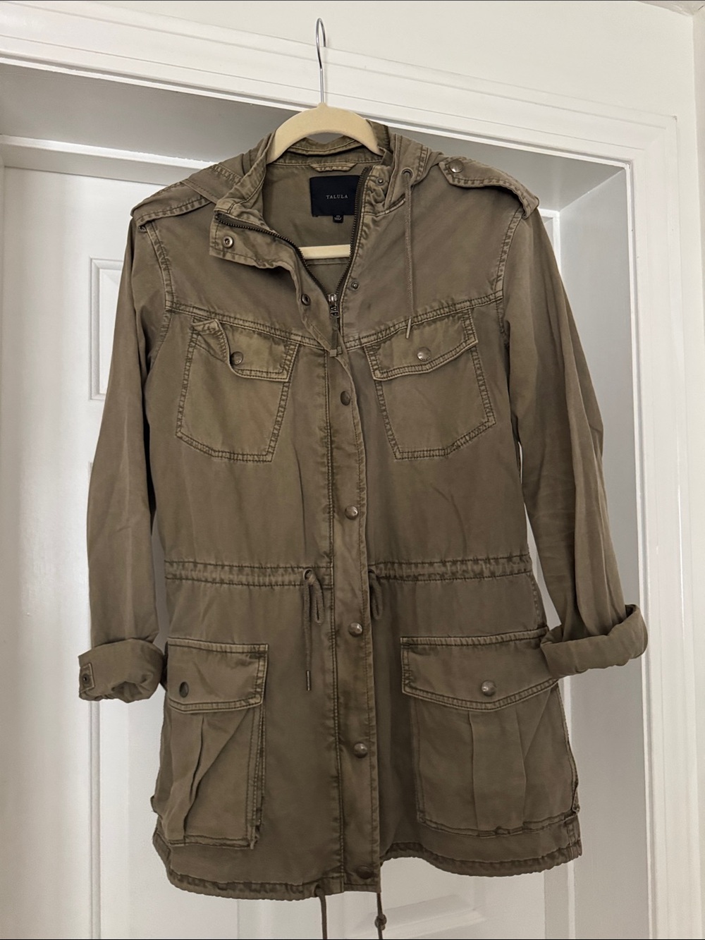 Aritzia Talula Olive Utility Parka Jacket